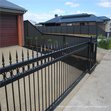 Clôture de jardin en aluminium panneau de clôture composite en métal